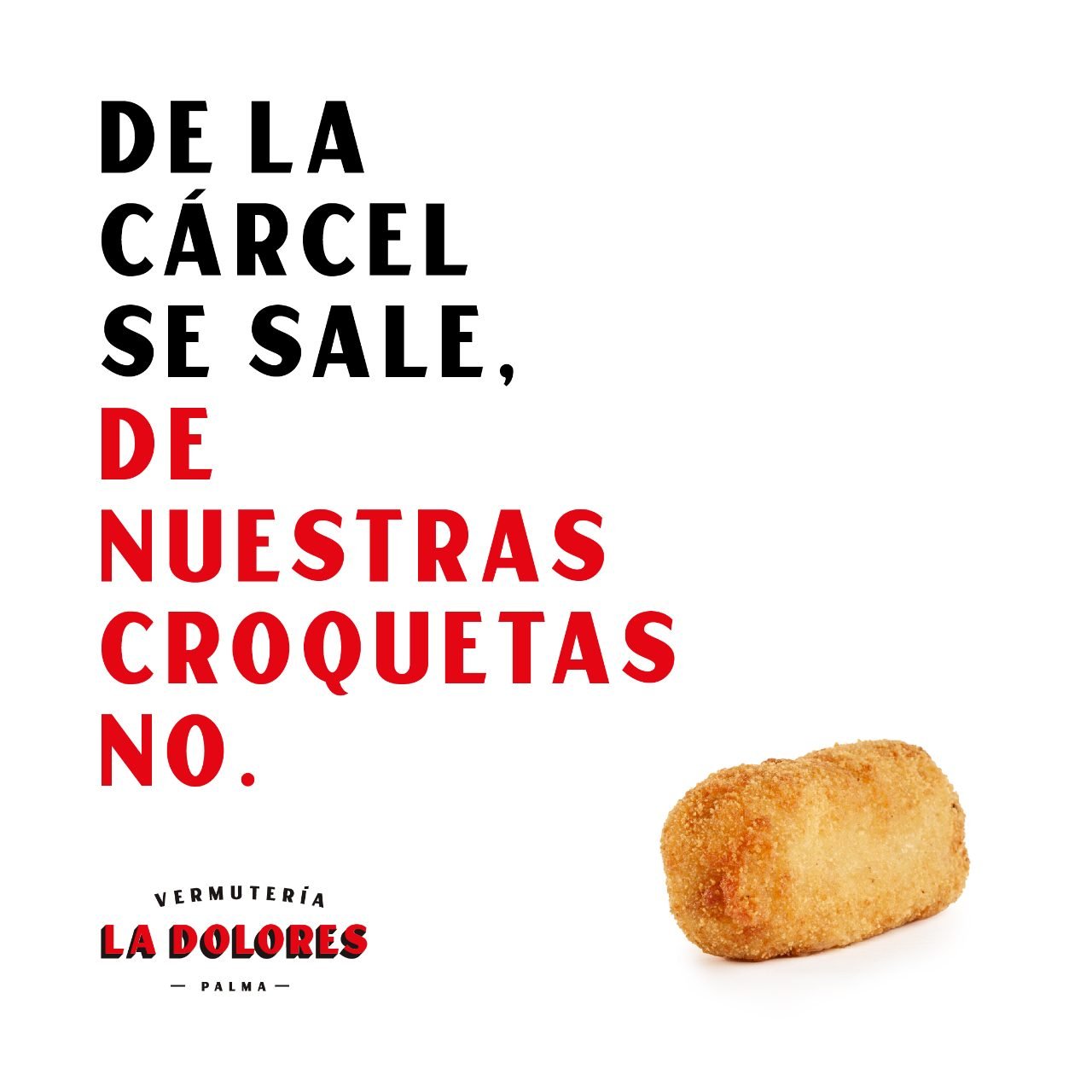 Post de Instagram de croquetas de La Dolores con copy canalla