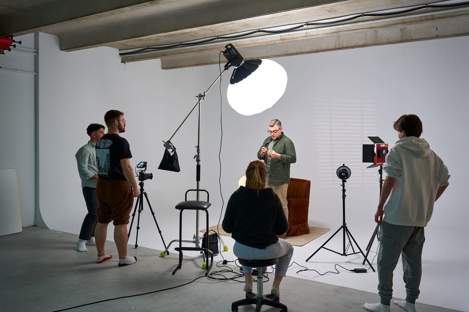 Sesión de fotos con fotógrafo en el estudio Inquieto de Palma